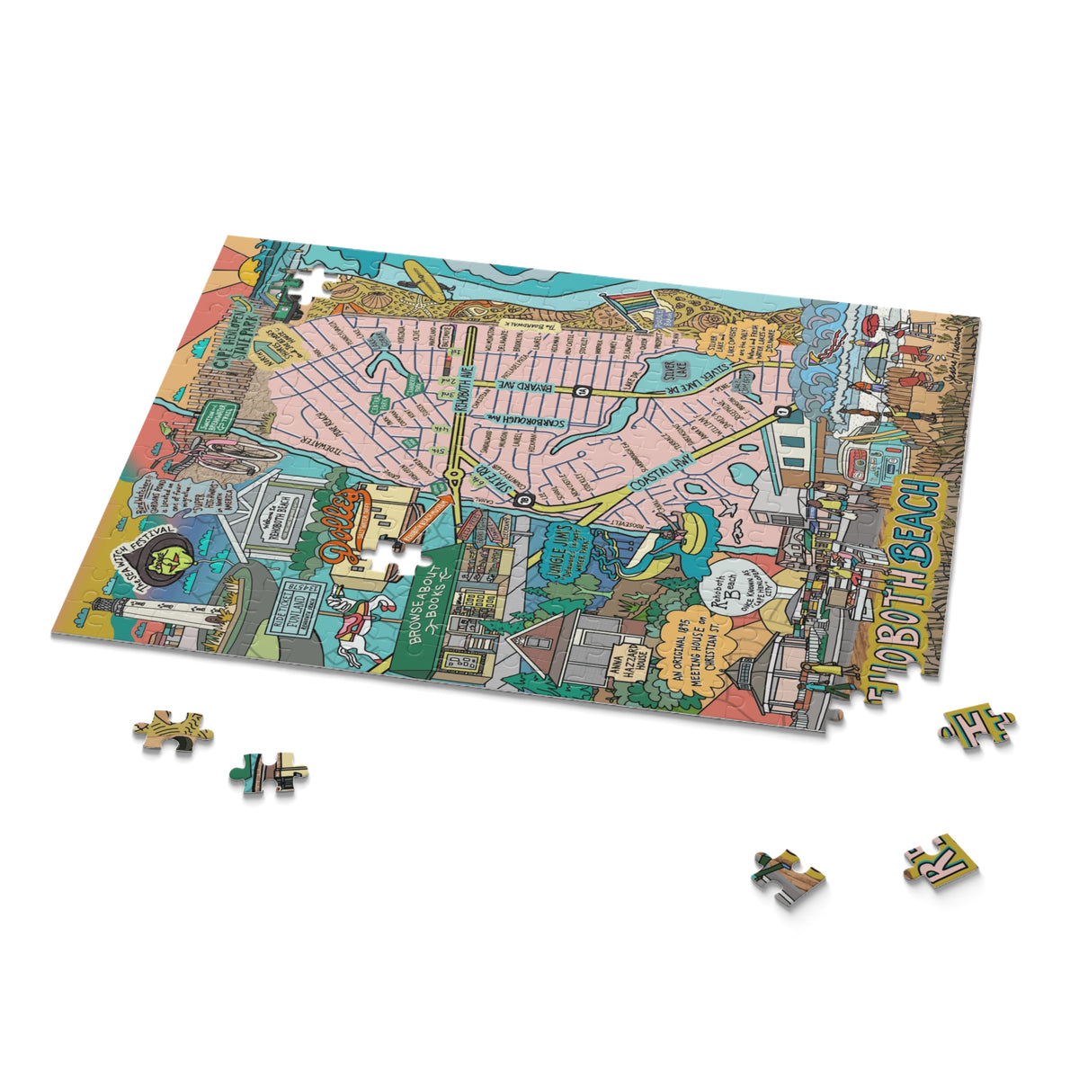 Rehoboth Beach Map Puzzle Jessie husband