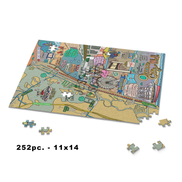 Ocean City, NJ  Map Puzzle