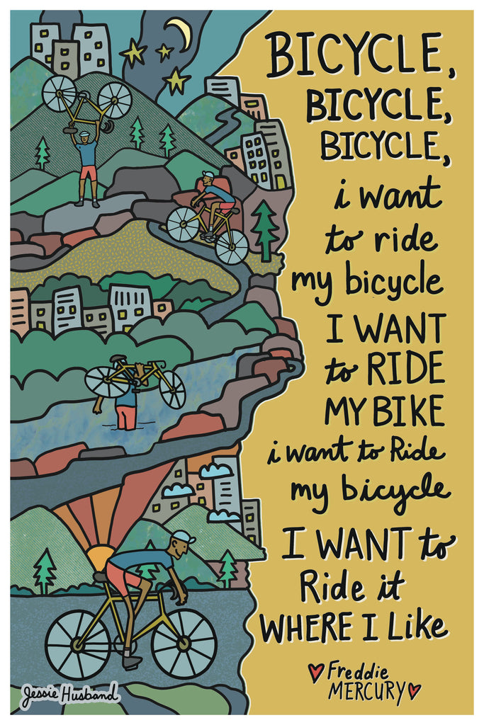 Bicycle Race, Queen, Freddie Mercury lyrics – Jessie husband