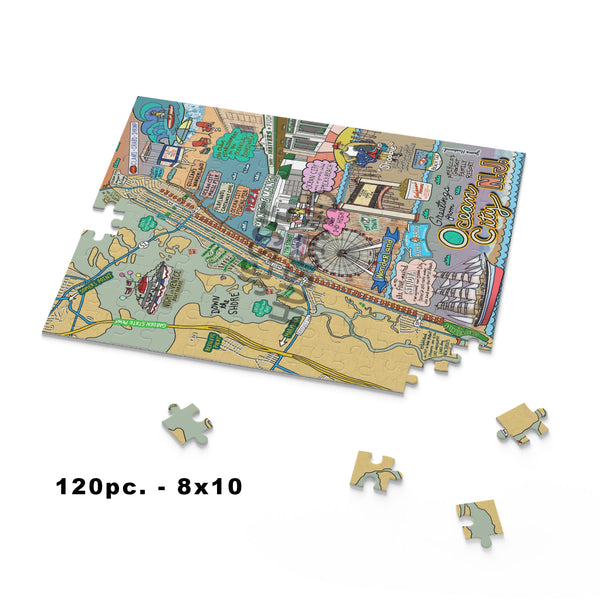 Ocean City, NJ  Map Puzzle