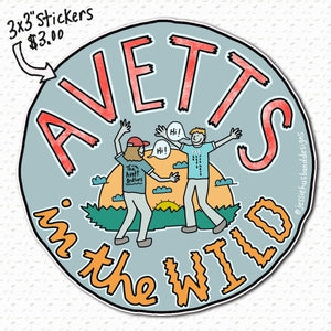 Avetts in the Wild sticker