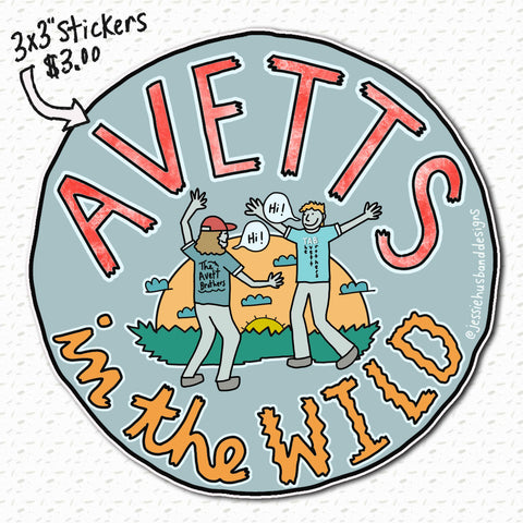 Avetts in the Wild sticker
