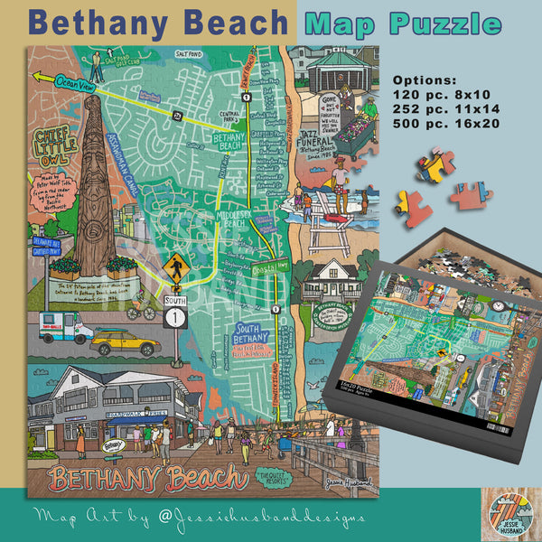 Bethany Beach, DE Map Puzzle