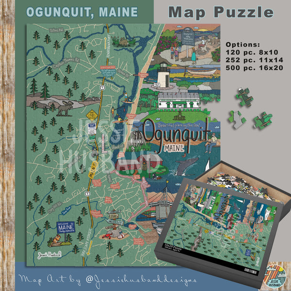 Ogunquit, ME Map Puzzle