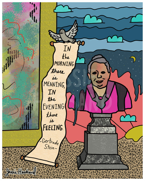 Gertrude Stein Quote Art