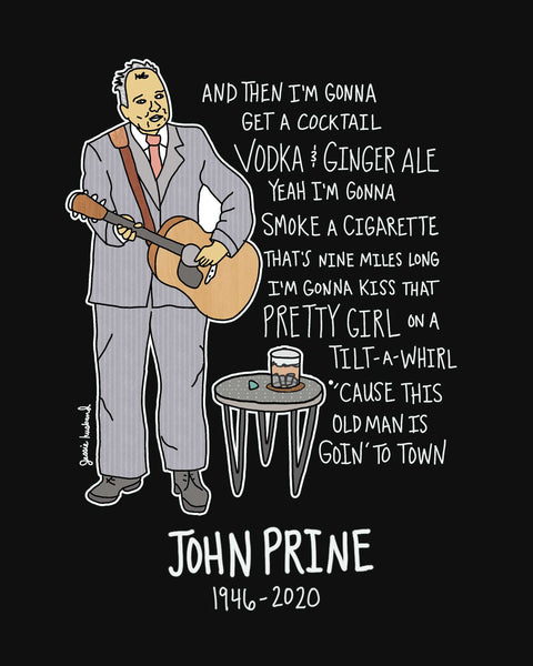 John Prine, When I Go To Heaven T-Shirt