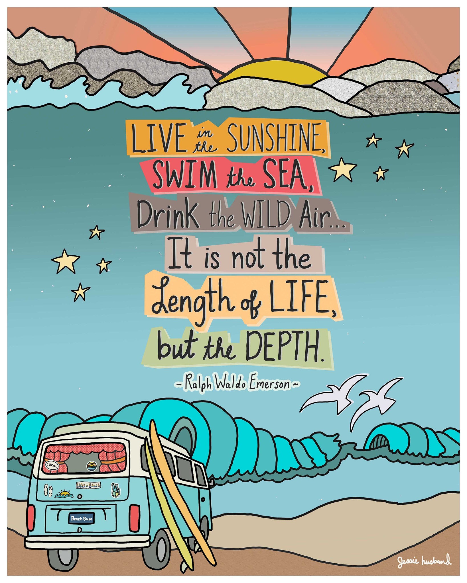 Ralph Waldo Emerson quote art – Jessie husband