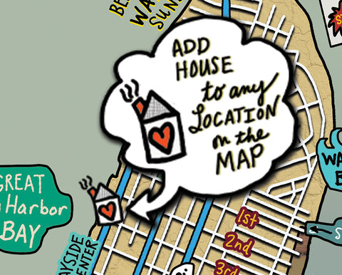 Map - (custom fee) to add house at your address - Jessie husband